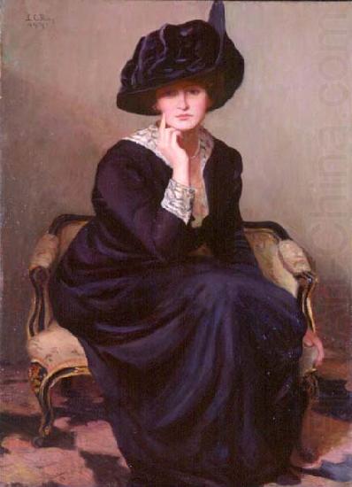 Lilla Cabot Perry The Black Hat, china oil painting image